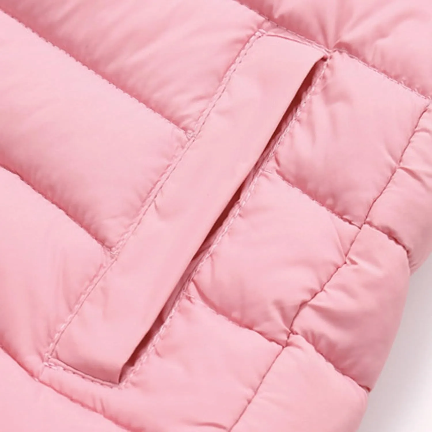 Boys Girls Packable Hooded Down Puffer Jacket Kids Winter Coat Water Resistant Quilted Puffer Jacket Snow Outwear