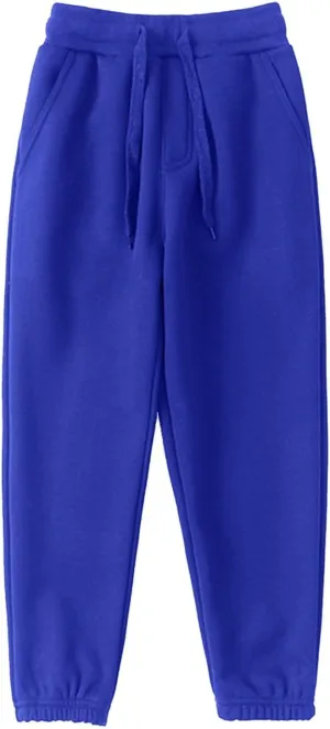 Boys Girls Sweatpants Fleece Athletic Workout Pants Toddler Cargo Pants Joggers with Drawstring SportsTrousers