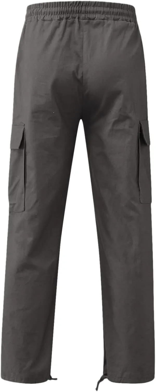 Cargo Pants for Men Baggy Mens Fashion Jogger Athletic Pants Casual Loose Fit Cargo Pants Straight Sweatpants