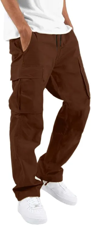 Cargo Pants for Men Baggy Mens Fashion Jogger Athletic Pants Casual Loose Fit Cargo Pants Straight Sweatpants