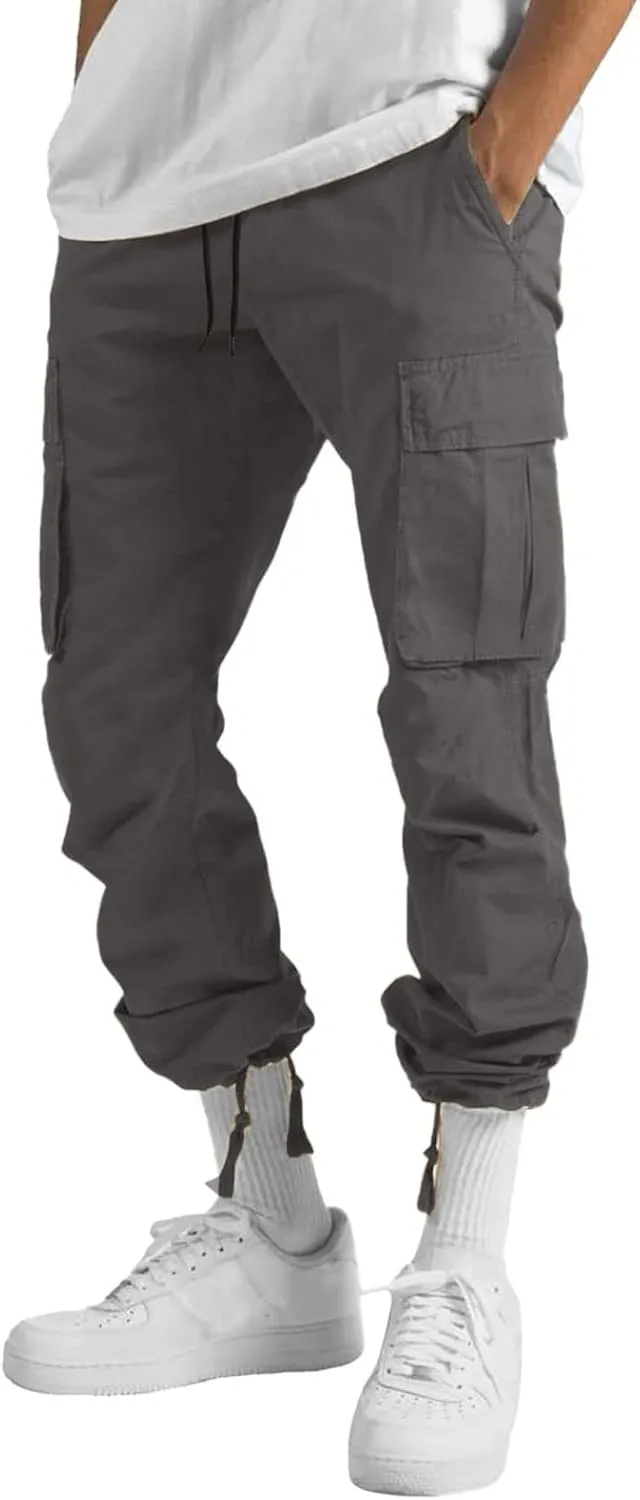 Cargo Pants for Men Baggy Mens Fashion Jogger Athletic Pants Casual Loose Fit Cargo Pants Straight Sweatpants
