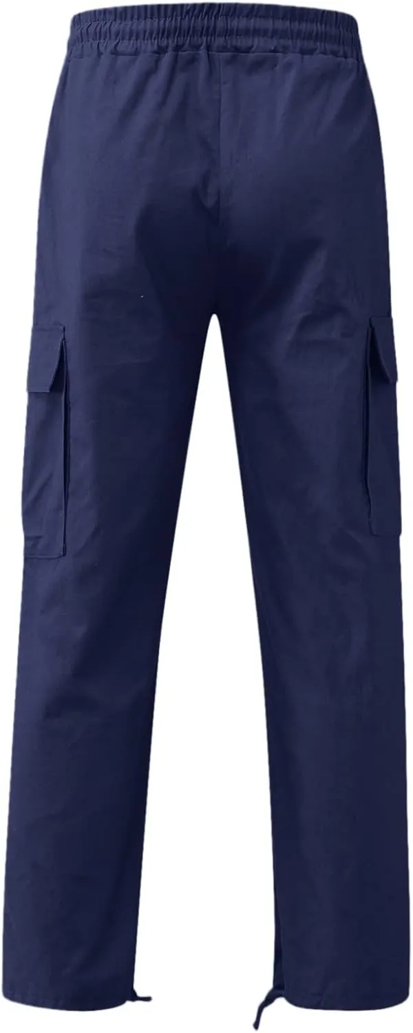 Cargo Pants for Men Baggy Mens Fashion Jogger Athletic Pants Casual Loose Fit Cargo Pants Straight Sweatpants