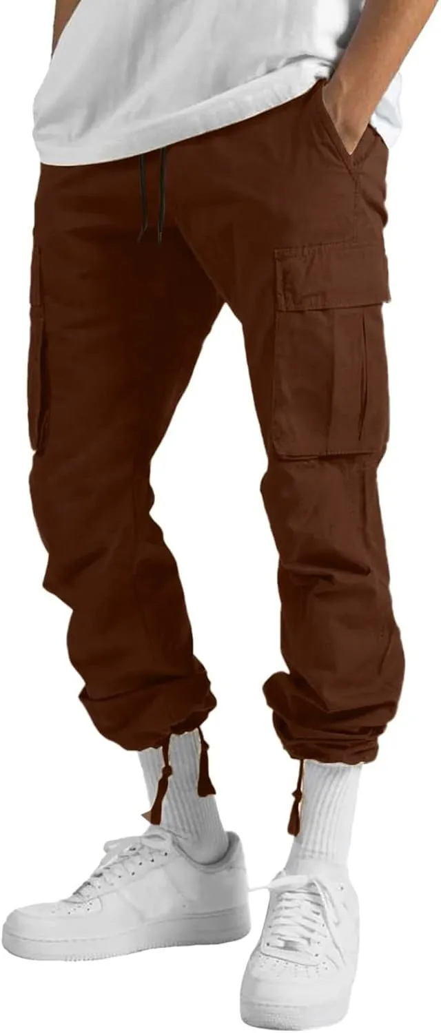 Cargo Pants for Men Baggy Mens Fashion Jogger Athletic Pants Casual Loose Fit Cargo Pants Straight Sweatpants