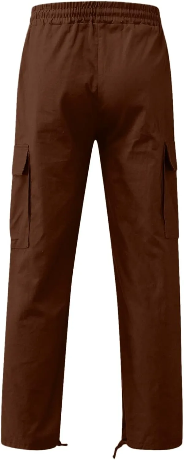 Cargo Pants for Men Baggy Mens Fashion Jogger Athletic Pants Casual Loose Fit Cargo Pants Straight Sweatpants