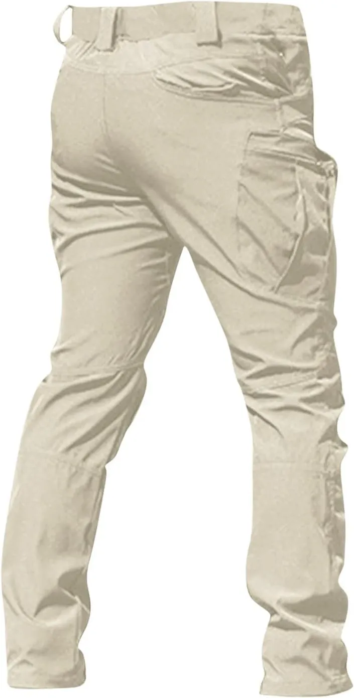 Cargo Pants for Men Baggy Ripstop Pants Match Mens Wild Cargo Pants Multi Pockets Work Stretchy Hiking Pants