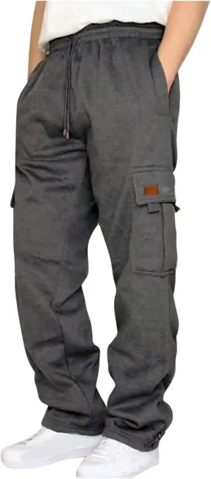 Cargo Pants for Men,Outdoor Hiking Tactical Pants Stretch Drawstring Casual Joggers Sweatpants with Multi Pockets