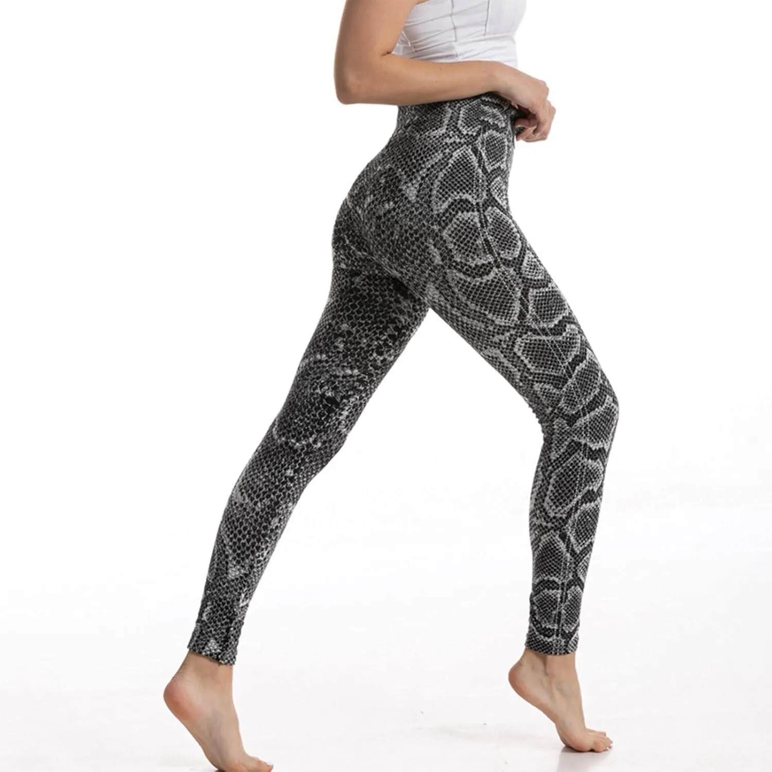 Casual Leggings for Women High Waist Printed Tummy Control Butt Lifting Pants Athletic Stretch Patterned Compression Tights