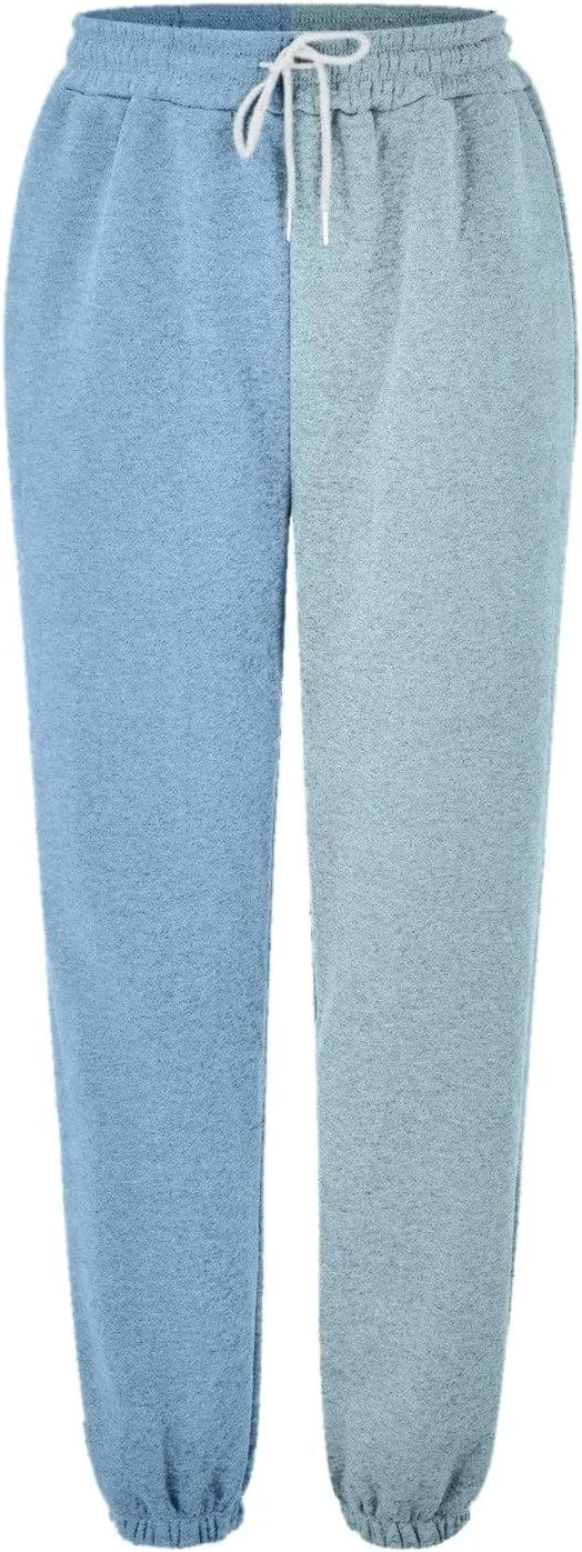 Closed Bottom Sweatpants Women Colored Pants Fall Trends Lounge Joggers High Waisted Cinch Straight Leg Cotton Trousers