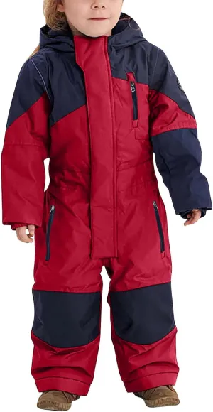 hlysgo Kids Snow Suit Girls Boys Waterproof Insulated Snowsuits Outdoor Snowboarding Overalls One Piece Ski Suit 1-14 Years