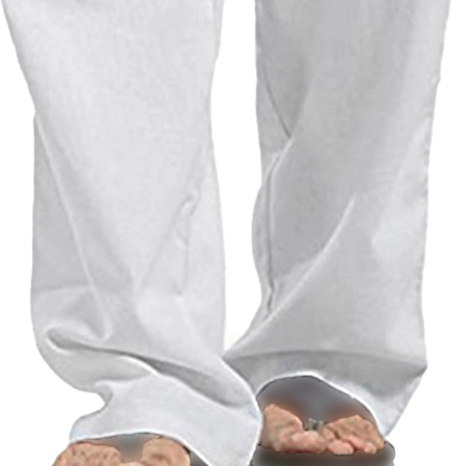 JEShifangjiusu Men'S Linen Cotton Casual Pants Elastic Waist Drawstring Beach Yoga Trousers Summer Pants Lightweight Trousers