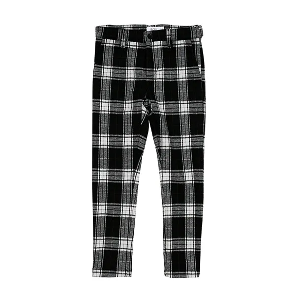 Kai black plaid pants by Motu