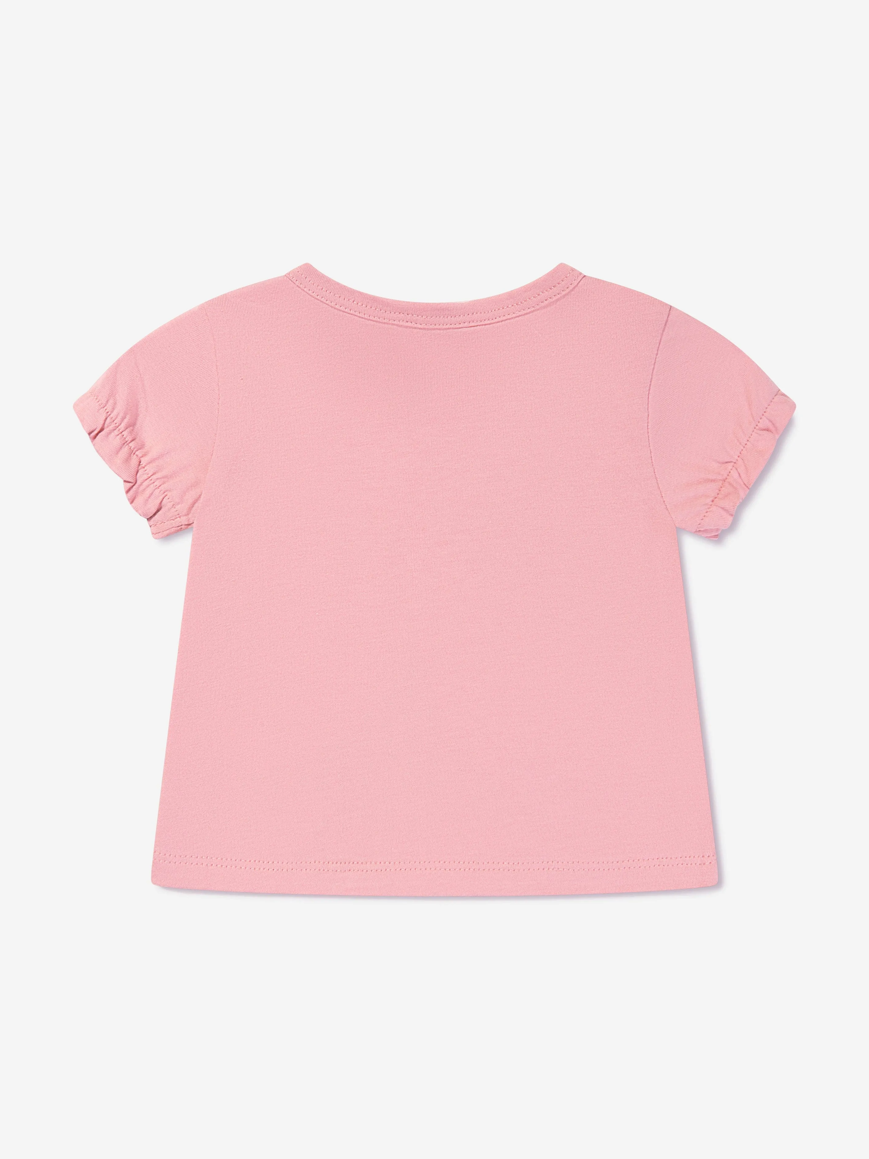 KENZO Baby Girls Organic Cotton T-Shirt And Pants Set in Pink