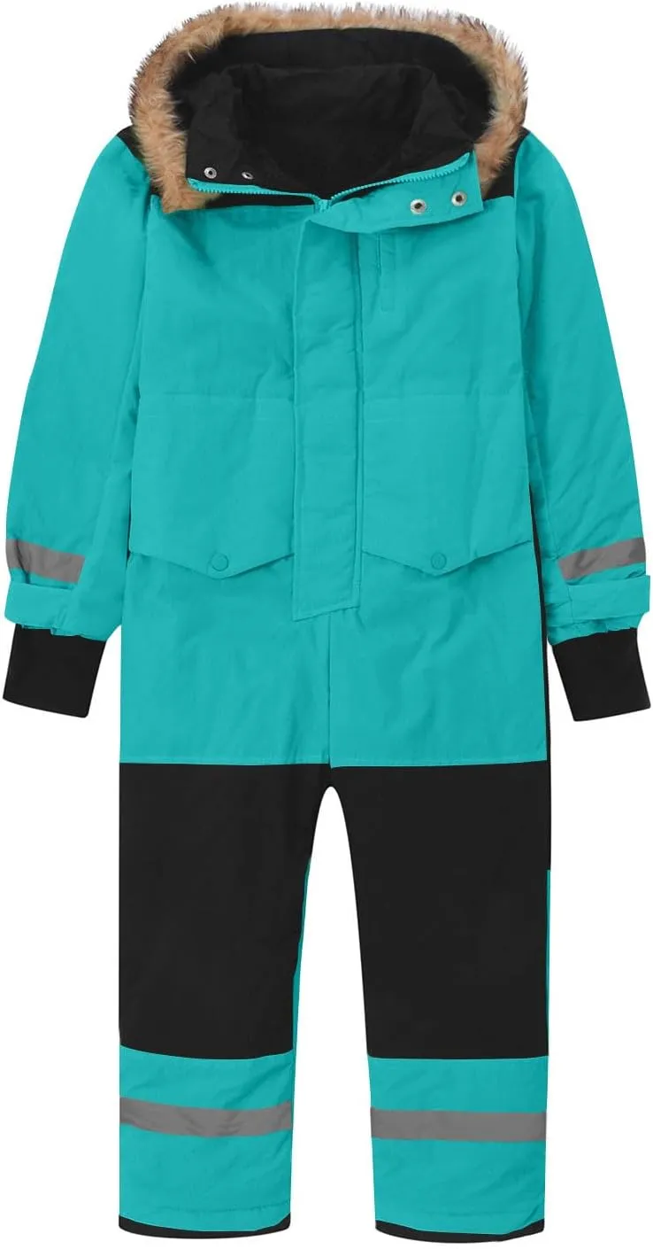 Kids Girls Boys Ski Suits Winter Outdoor Snowsuits Waterproof Windproof One Piece Snowsuits Snowboarding Coats