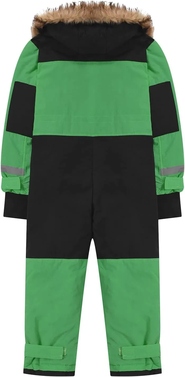 Kids Girls Boys Ski Suits Winter Outdoor Snowsuits Waterproof Windproof One Piece Snowsuits Snowboarding Coats