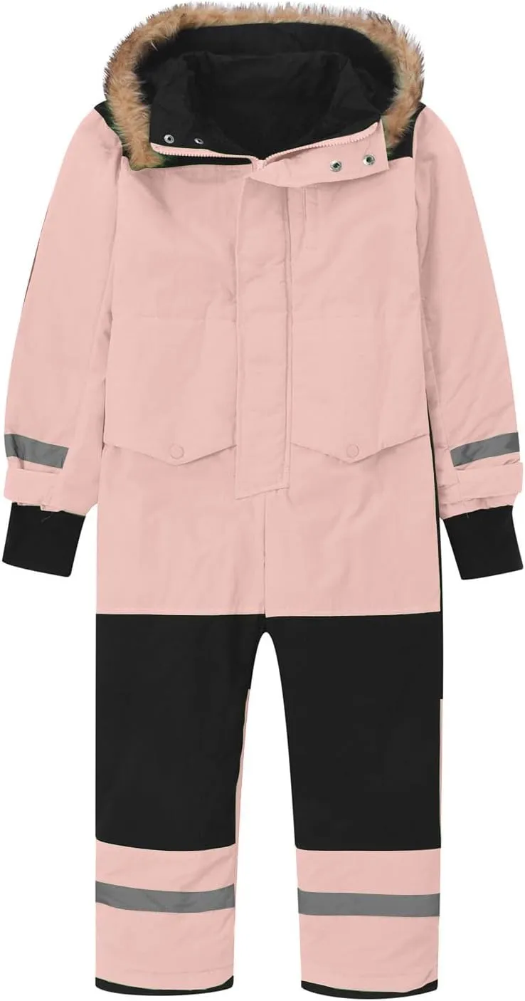 Kids Girls Boys Snow Suits One Piece Snowsuits Winter Warm Outdoor Ski Suits Waterproof Windproof Snowboard Jumpsuits