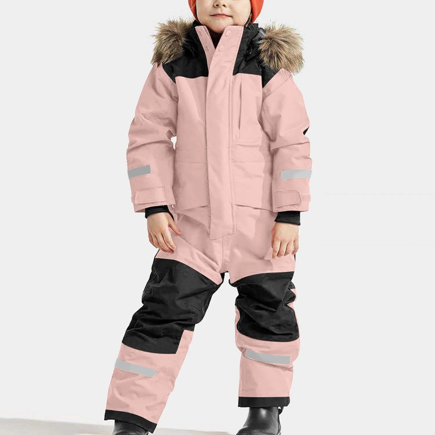 Kids Girls Boys Snow Suits One Piece Snowsuits Winter Warm Outdoor Ski Suits Waterproof Windproof Snowboard Jumpsuits