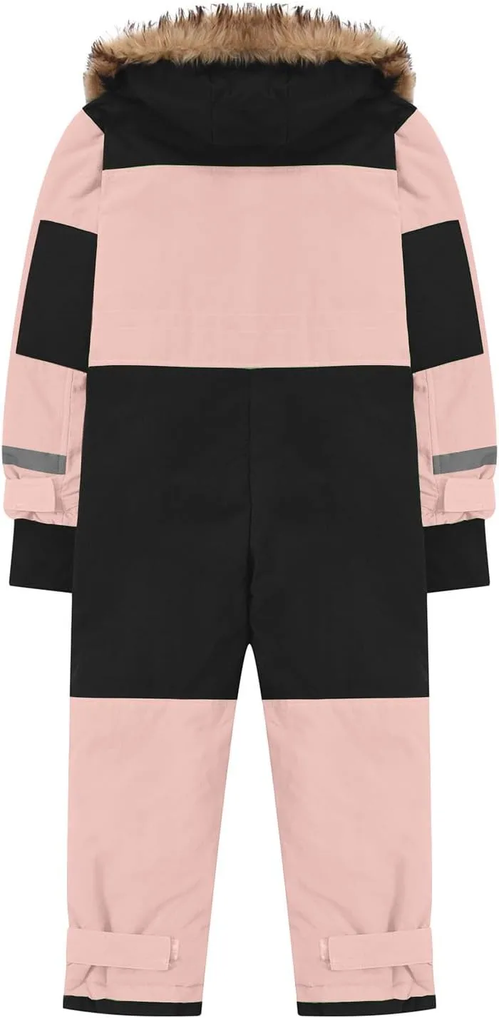 Kids Girls Boys Snow Suits One Piece Snowsuits Winter Warm Outdoor Ski Suits Waterproof Windproof Snowboard Jumpsuits