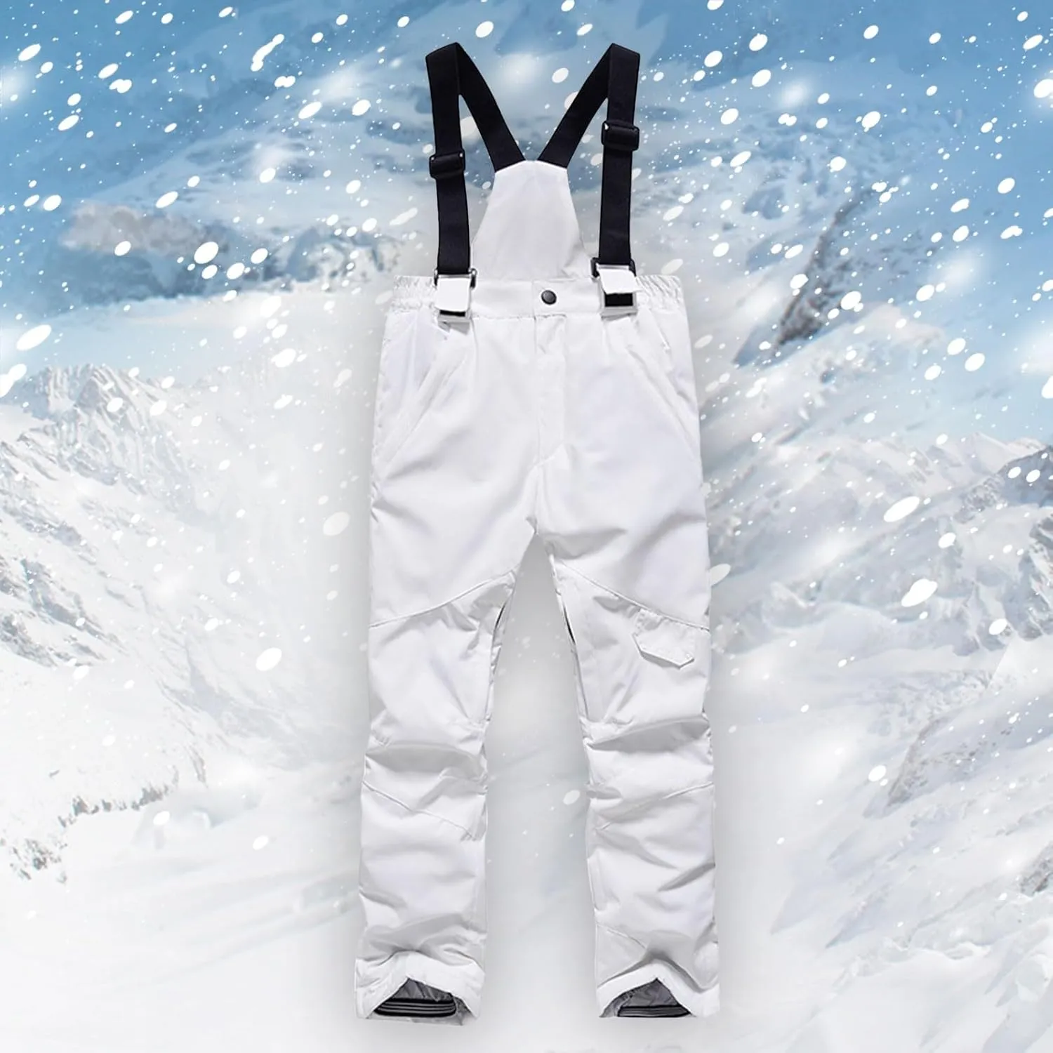 Kids Snow Bi𝐛s Boys Girls Outdoor Wind proof Water proof Ski Bib Overalls Winter Warm Snow Pants Snowboard Gear