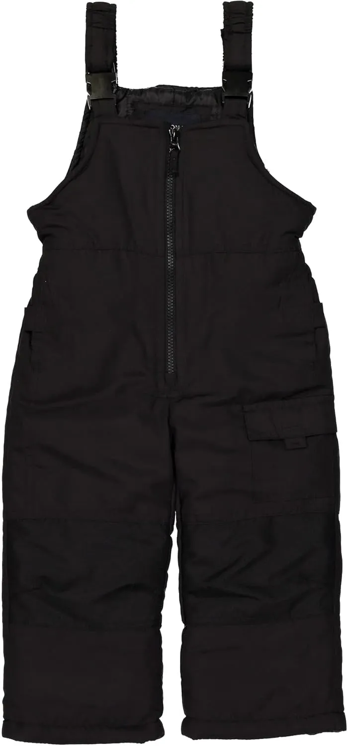 LONDON FOG Toddler Girls Heavyweight Snow Bib Overall Snowpants Black 3T