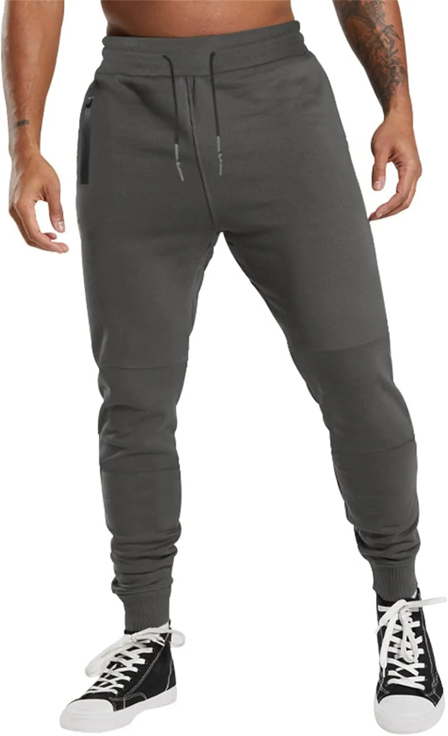 Mens Baggy Long Sweat Pants Mens Cargo Sweatpants Athletic Jogger Pant Drawstring Waist Going Out Casual Pants