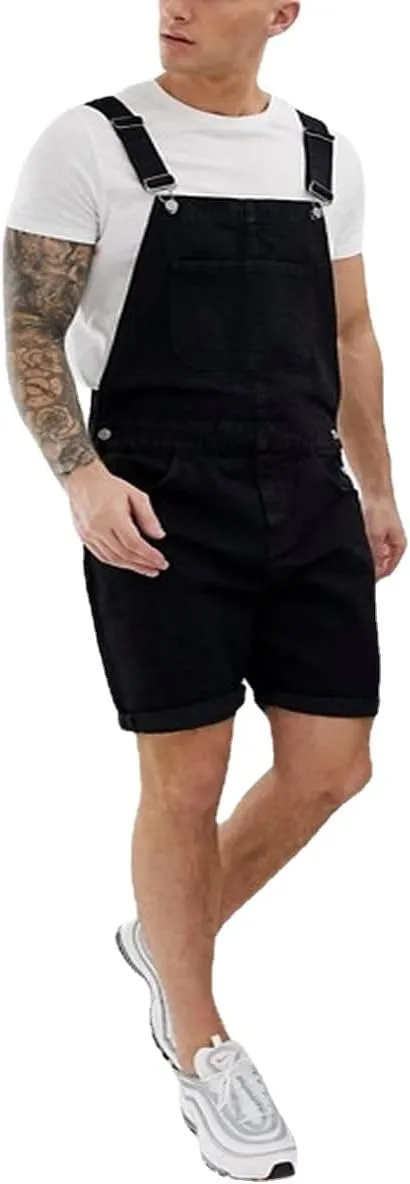 Men's Cargo Jeans Denim Bib Overall Loose Fit Denim Relaxed Fit Duck Premium Insulatedpants