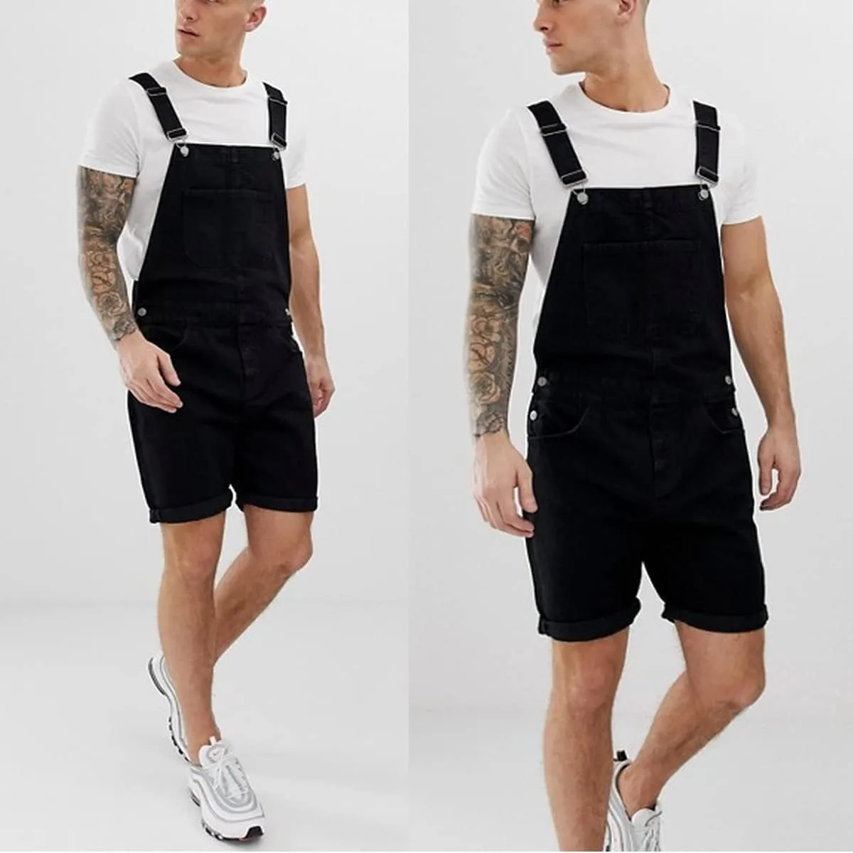 Men's Cargo Jeans Denim Bib Overall Loose Fit Denim Relaxed Fit Duck Premium Insulatedpants