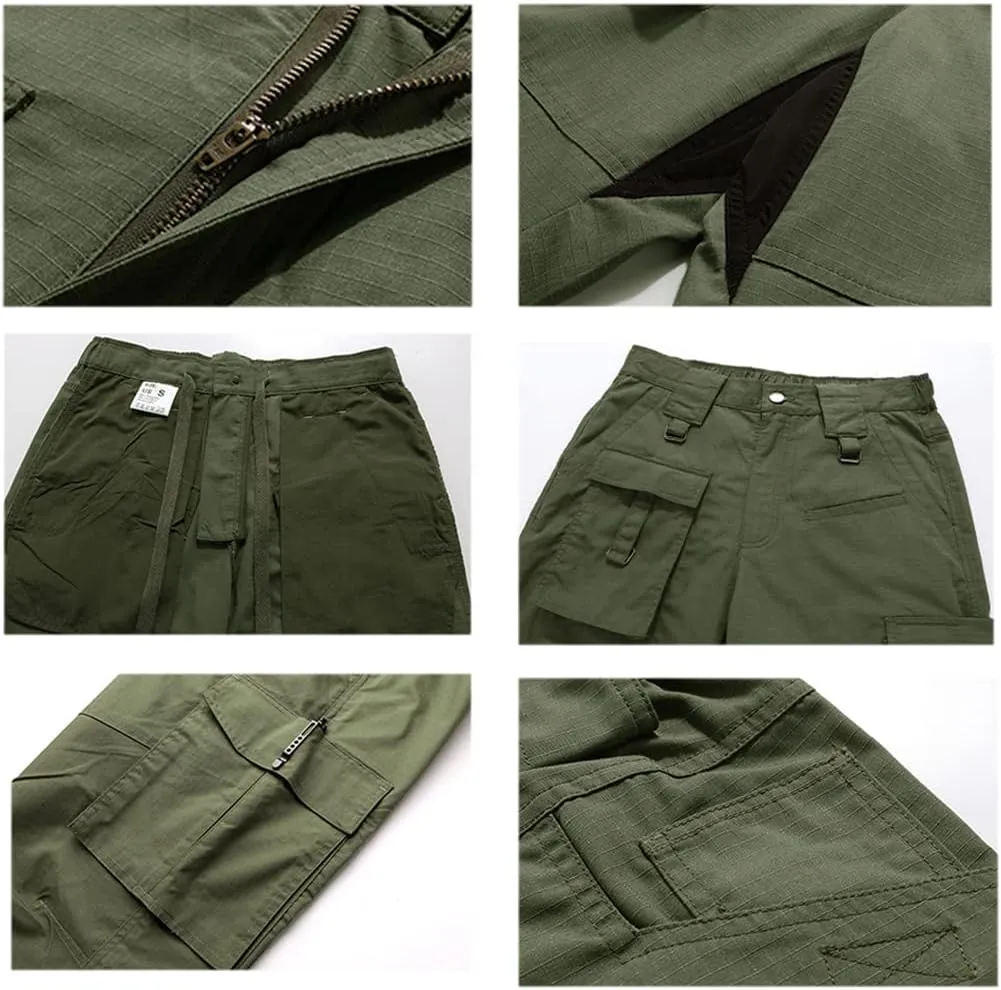 Mens Cargo Trouser Combat Pants Multi Pockets Tactical Work Trouser Outdoor Snowboard Pants