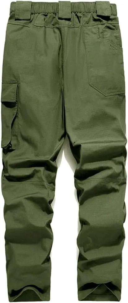 Mens Cargo Trouser Combat Pants Multi Pockets Tactical Work Trouser Outdoor Snowboard Pants