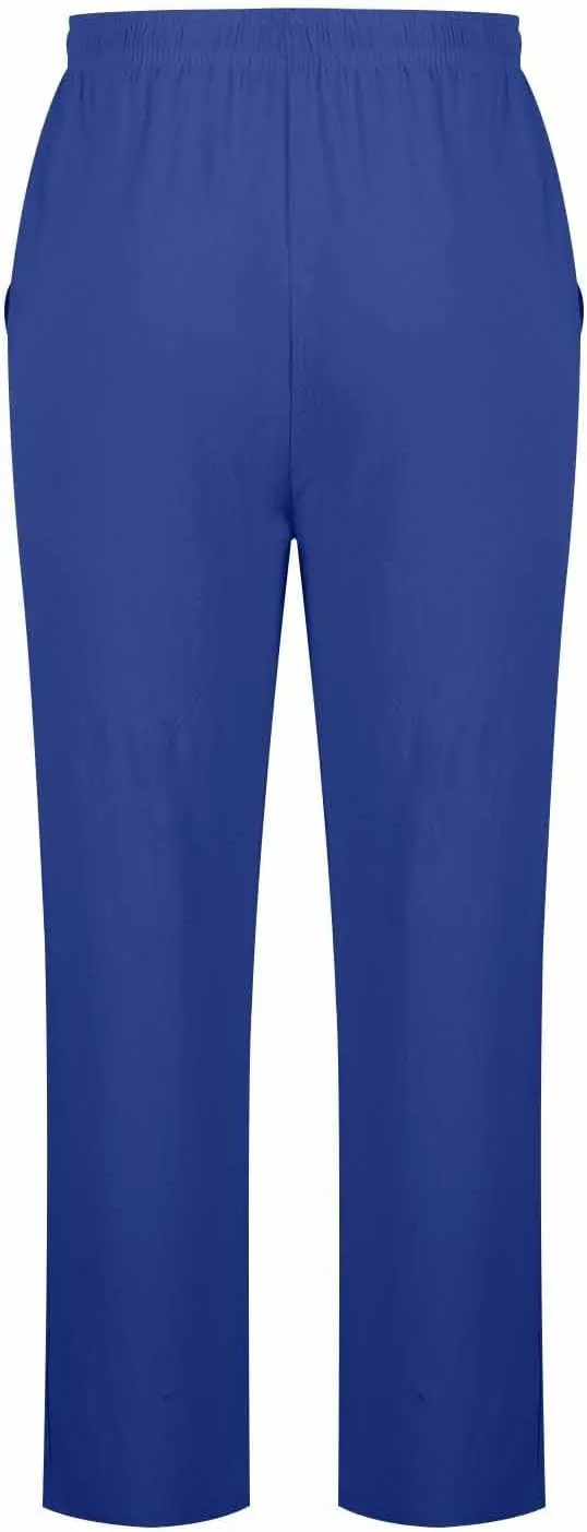 Mens Cotton Linen Pants Drawstring Elastic Waist Casual Yoga Pants Loose Fit Straight-Legs Summer Beach Long Trousers