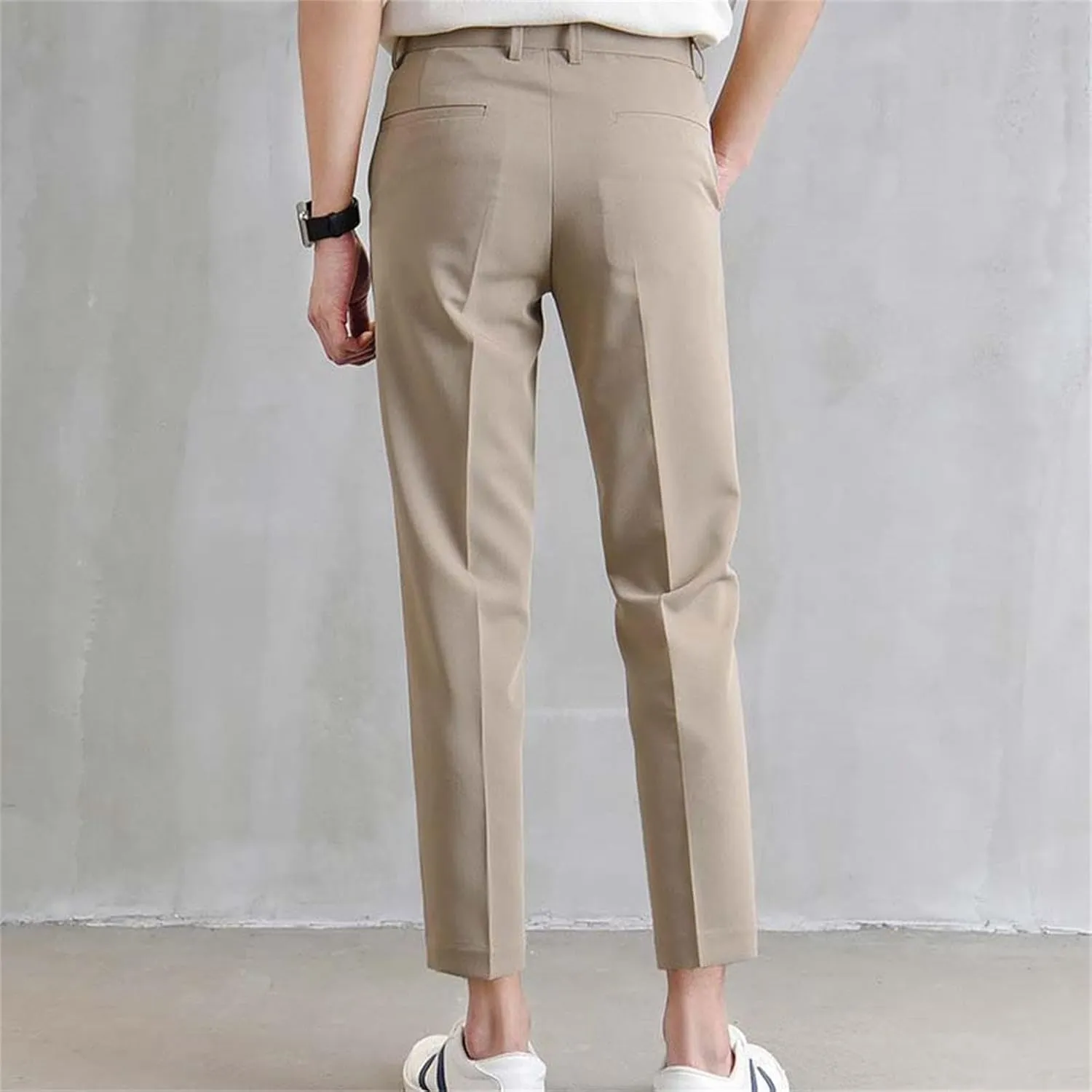 Men's Dress Pants Linen Gym Baggy Joggers Smarty Shorts Elastic Waist Basketball Leather Football Resort Wear