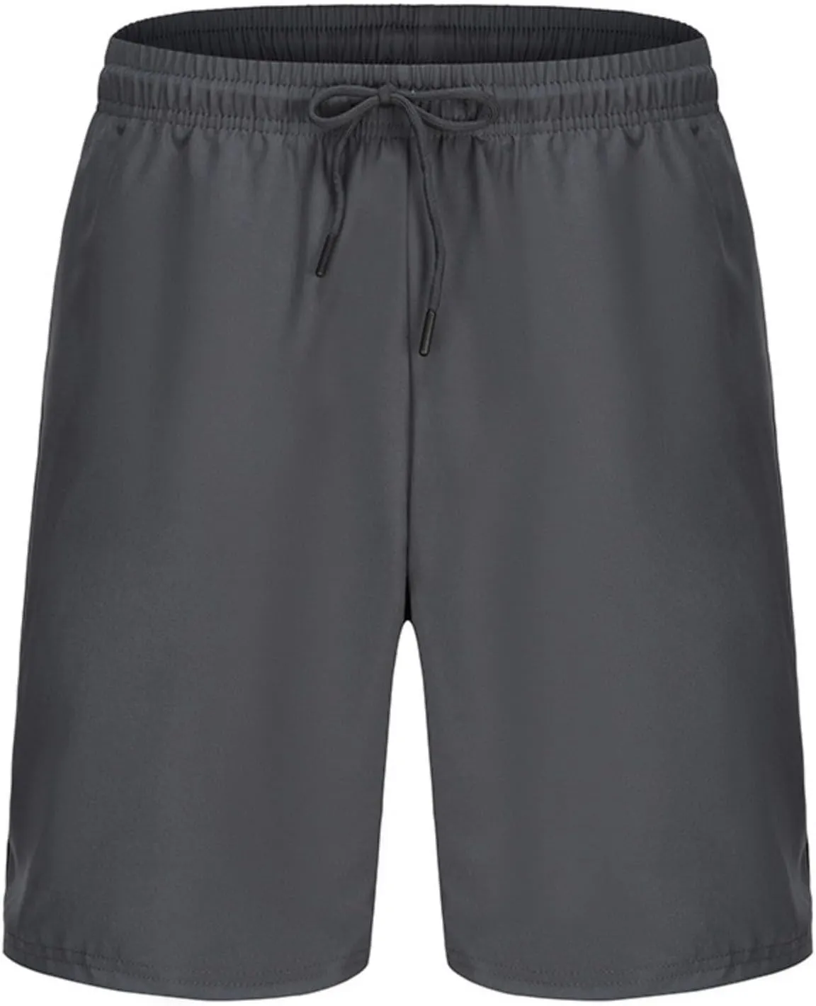Mens Gym Shorts Quick Dry Breathable Running Workout Jogging Shorts Elastic Waist Drawstring Training Shorts with Zip Pockets