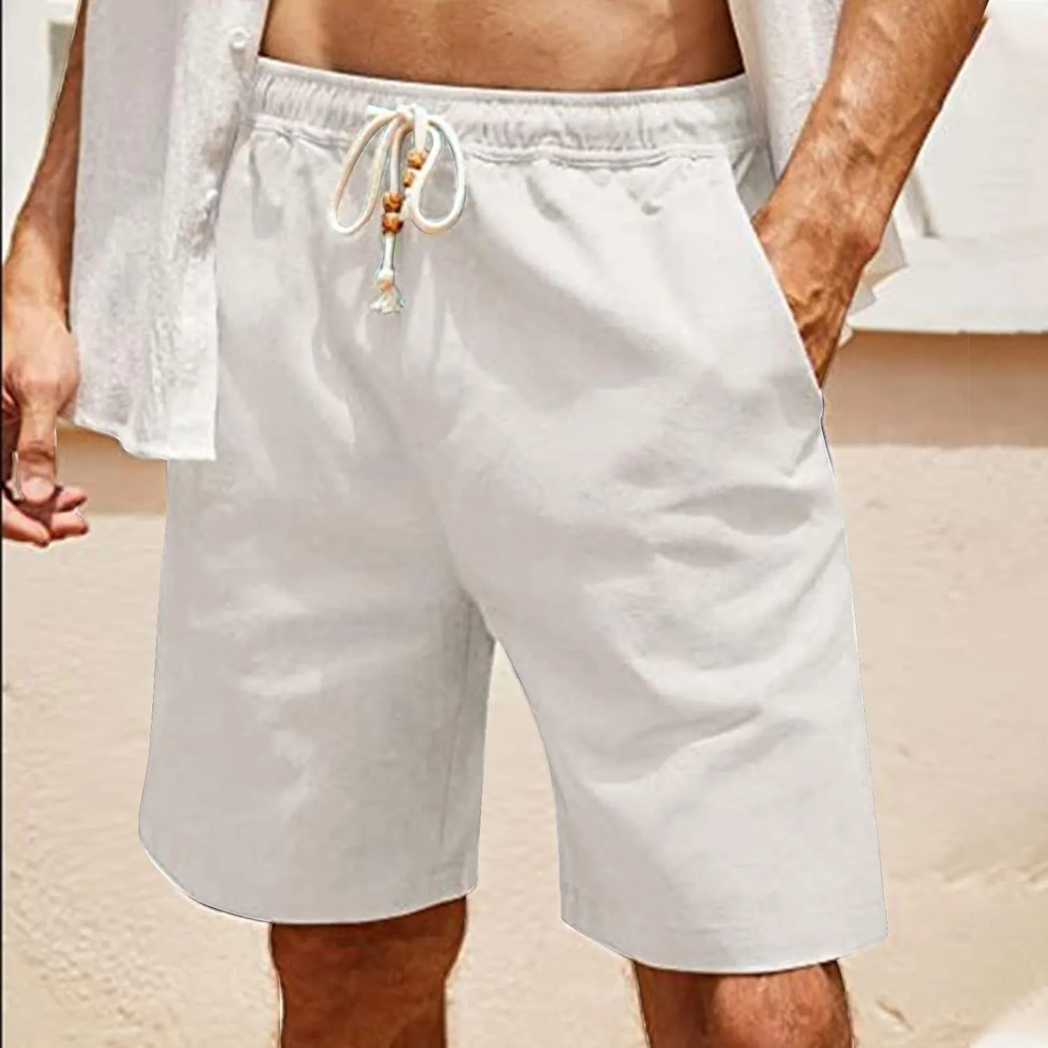 Mens Loose Workout Shorts Stylish Baggy Casual Short Pants Knee Length Bermuda Shorts Sports Joggers Running Shorts