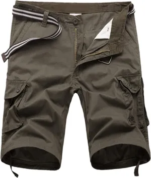 Men's Outdoor Shorts Casual Cargo Shorts Plus Size Tactical Shorts Cotton Hiking Shorts Travel Vacation Short Pants