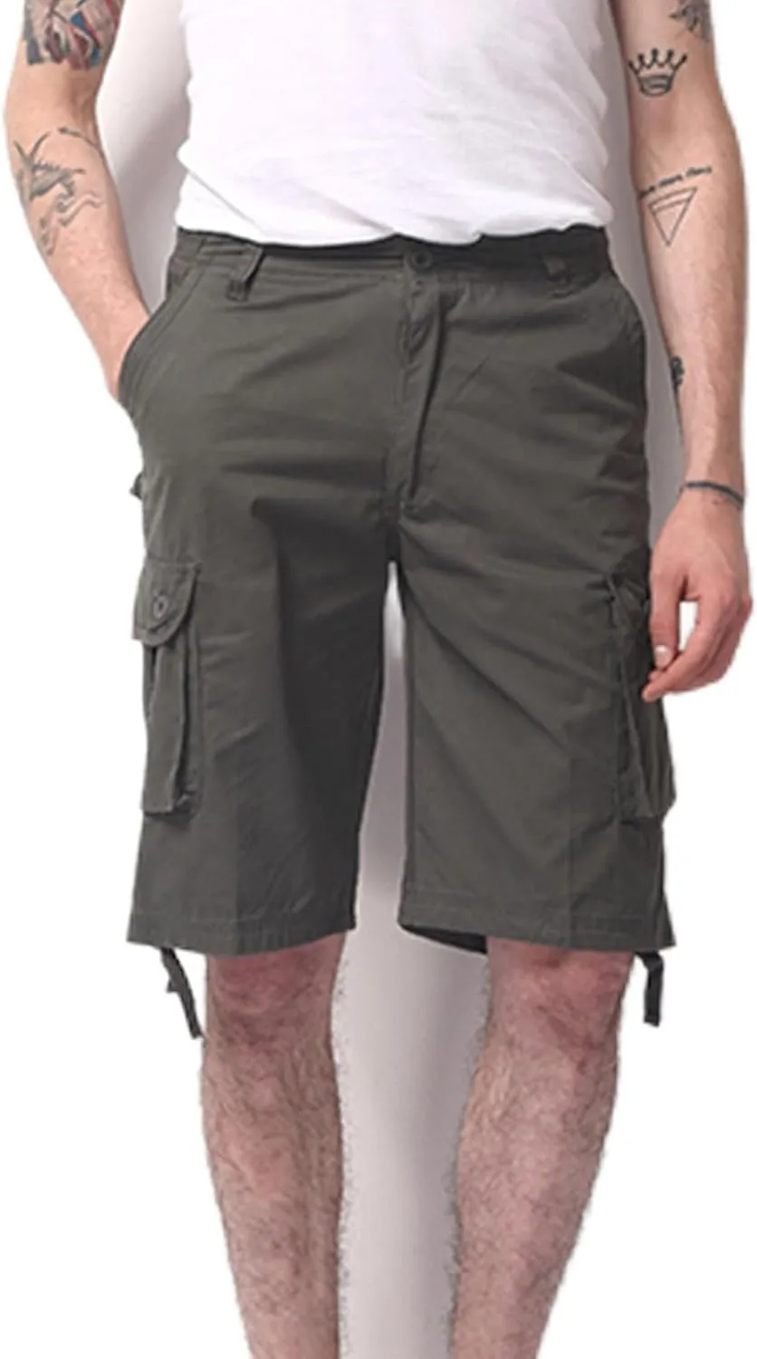 Men's Outdoor Shorts Casual Cargo Shorts Plus Size Tactical Shorts Cotton Hiking Shorts Travel Vacation Short Pants