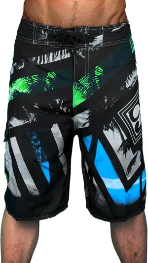 Mens Swimming Trunks and Fitness Sports Plus Size Five Quick Drying Beach Pants Breathable Fit Hawaii Beach Shorts