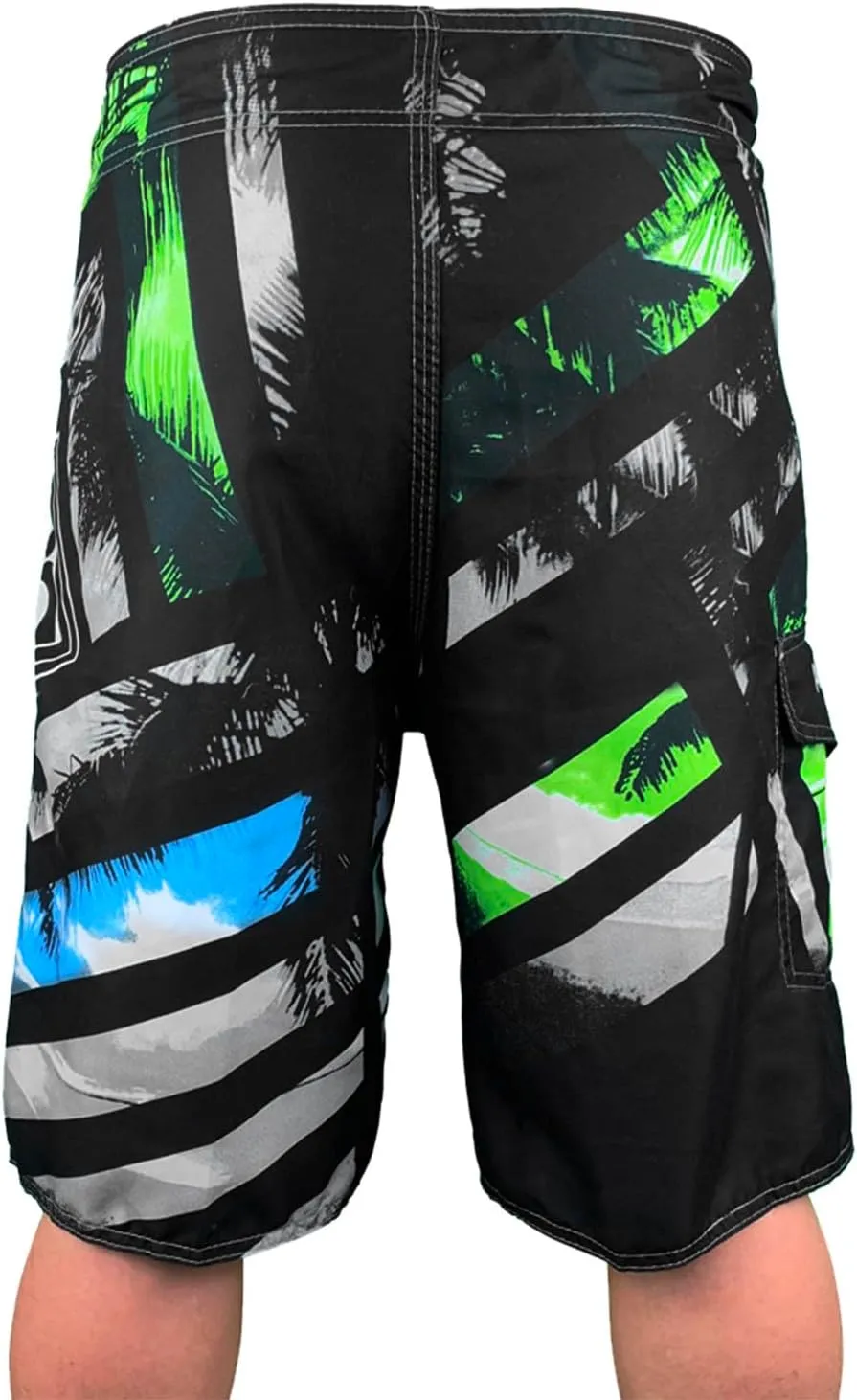 Mens Swimming Trunks and Fitness Sports Plus Size Five Quick Drying Beach Pants Breathable Fit Hawaii Beach Shorts