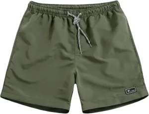 Mens Swimsuit Pant Printed Short Loose Tether Pocket Board Casual Pant Short Beach Fashion Men's 2 in 1 Bathing
