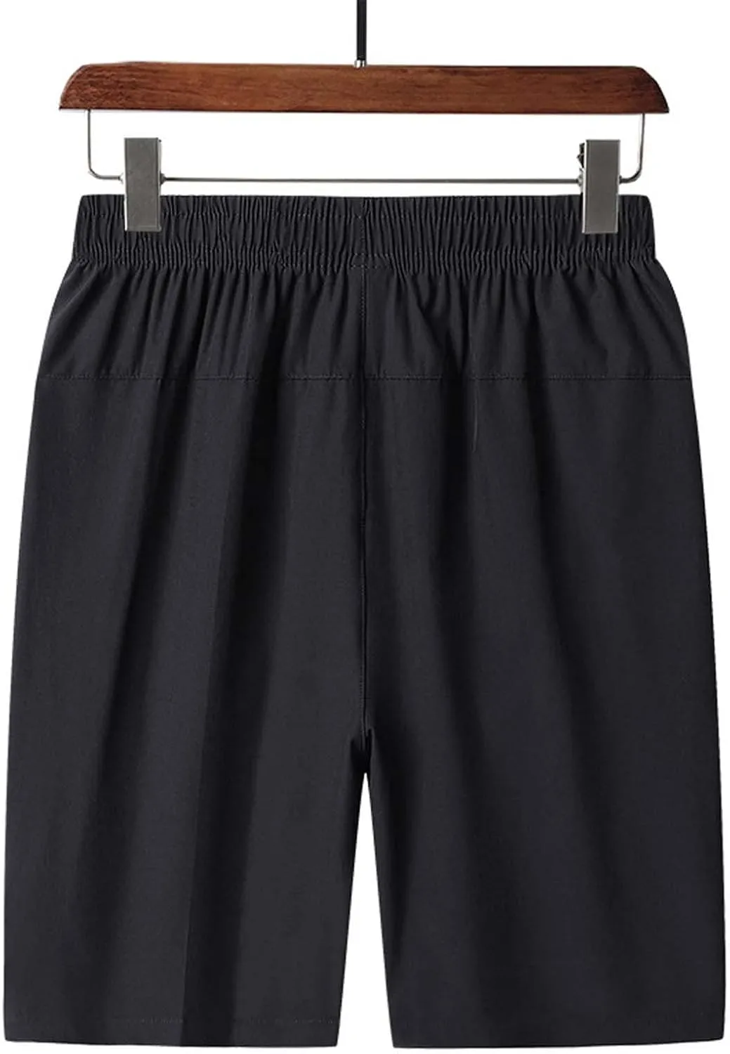 Men's Workout Athletic Running Shorts Quick Dry 7 Inch Lightweight Shorts Summer Straight Beach Shorts with Zipper Pockets
