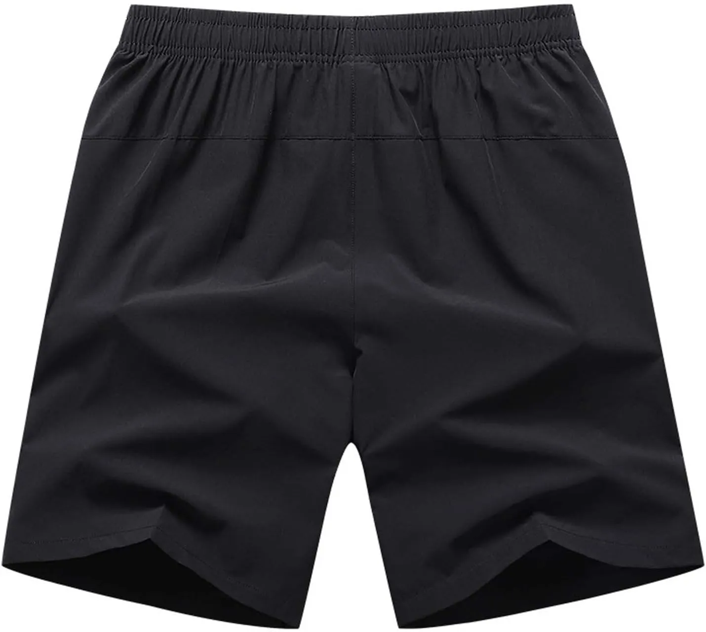 Men's Workout Athletic Running Shorts Quick Dry 7 Inch Lightweight Shorts Summer Straight Beach Shorts with Zipper Pockets