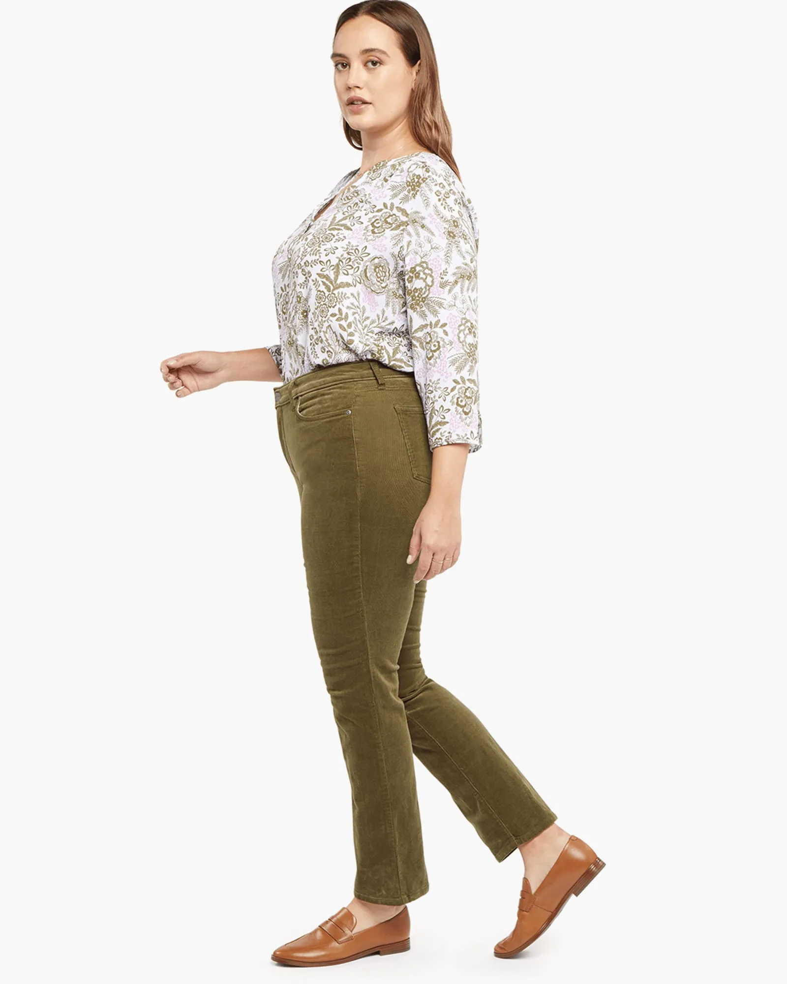 Sheri Slim Pant | Moss