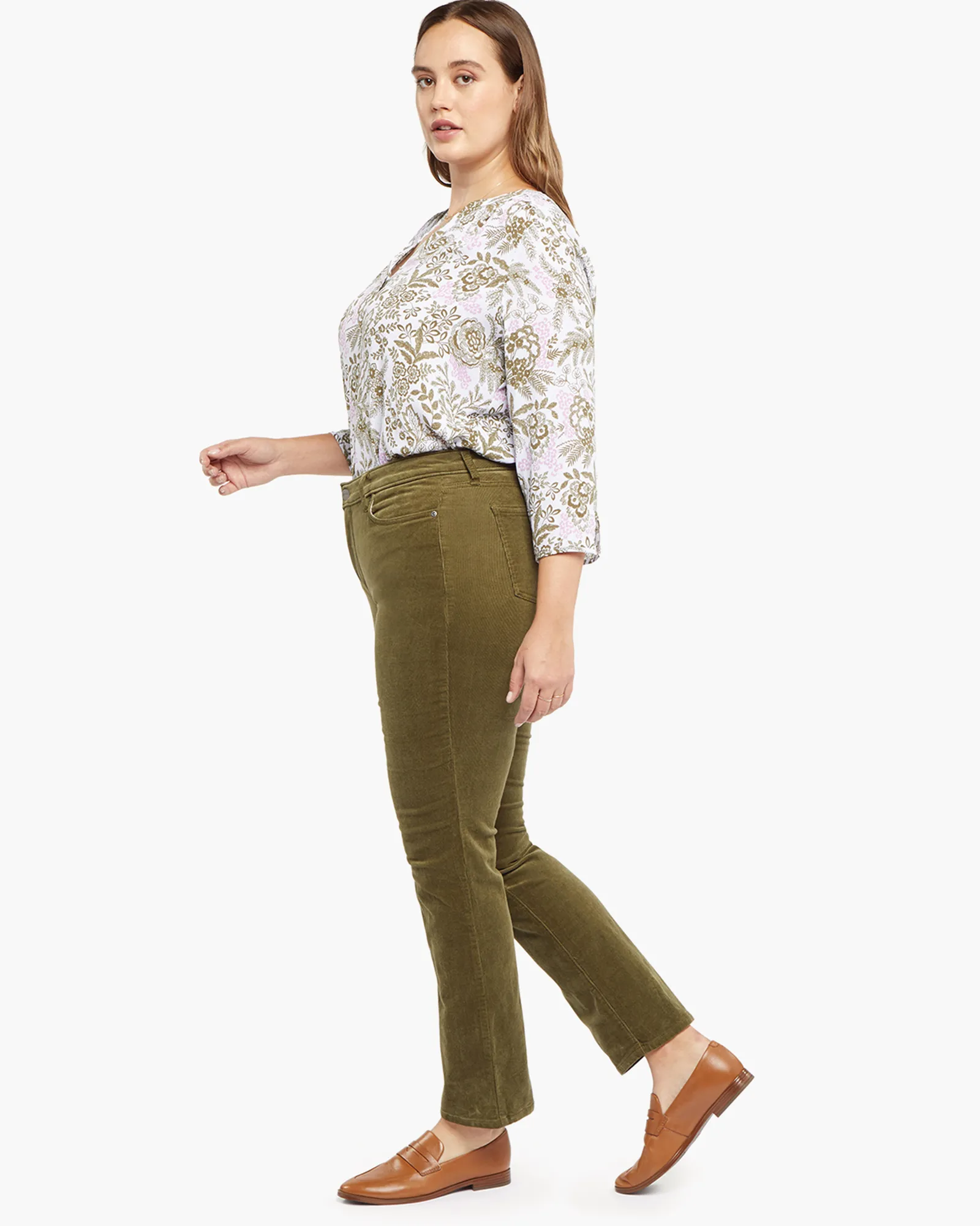 Sheri Slim Pant | Moss