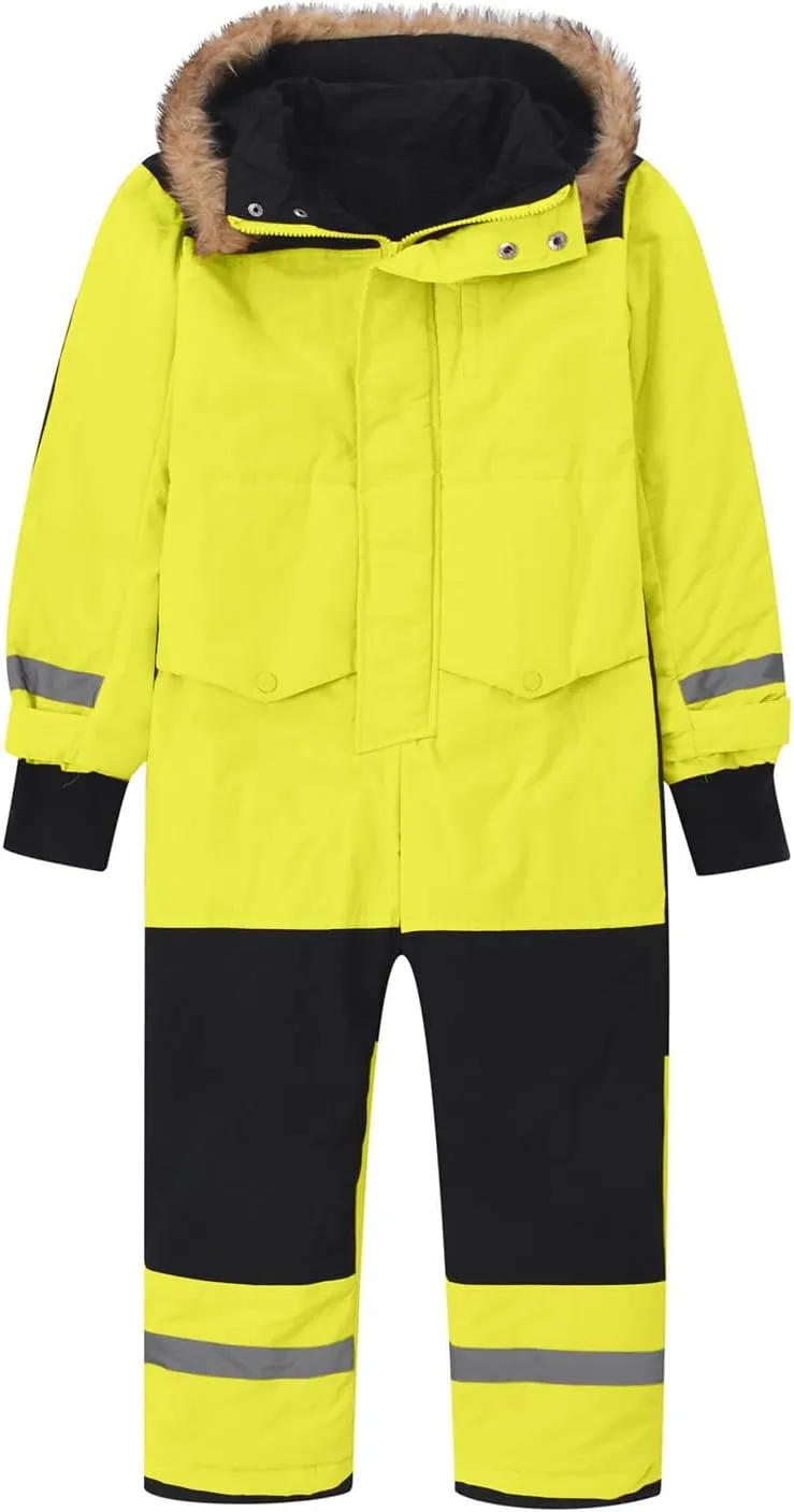 TIMIFIS Toddler Snowsuit Coveralls Kids Girls Boys One Piece Ski Suits Waterproof Snow Suit Thicken Winter Jackets Coats