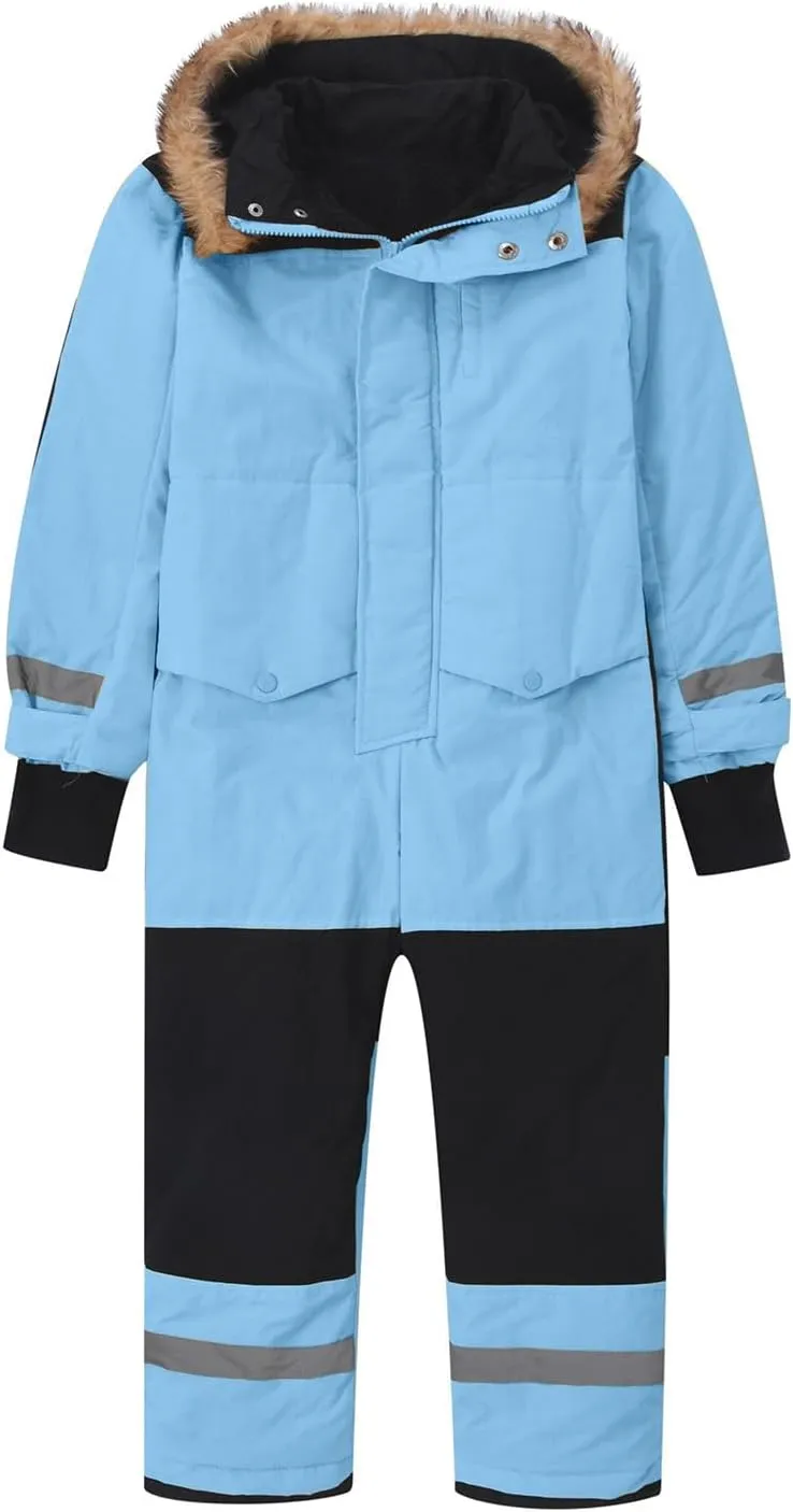 TIMIFIS Toddler Snowsuit Coveralls Kids Girls Boys One Piece Ski Suits Waterproof Snow Suit Thicken Winter Jackets Coats