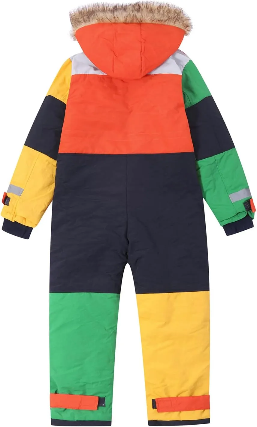 TIMIFIS Toddler Snowsuit Coveralls Kids Girls Boys One Piece Ski Suits Waterproof Snow Suit Thicken Winter Jackets Coats