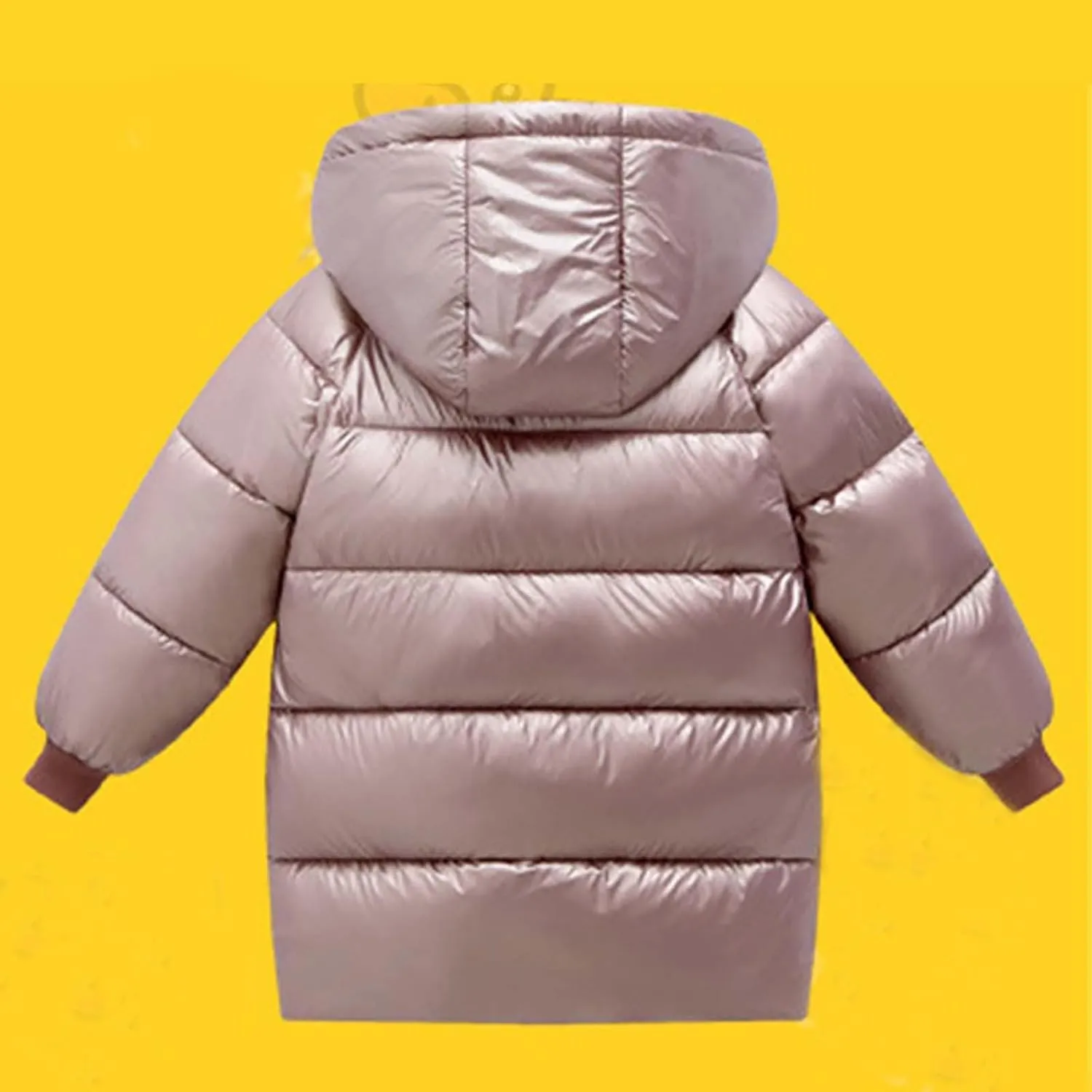 Toddler Boys Girls Insulated Winter Coat Long Puffer Down Jacket Windproof Jacket Hooded Outwear Children's Thick Padded