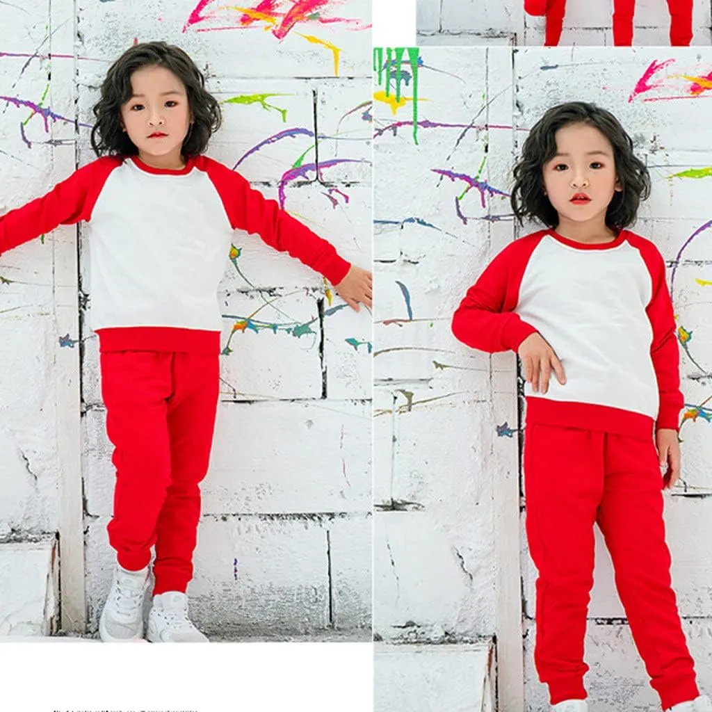 Toddler Girls Boy's Sweatpants Baby Cotton Pull on Jogger Pants Kids Solid Elastic Waist Slim Sport Pants