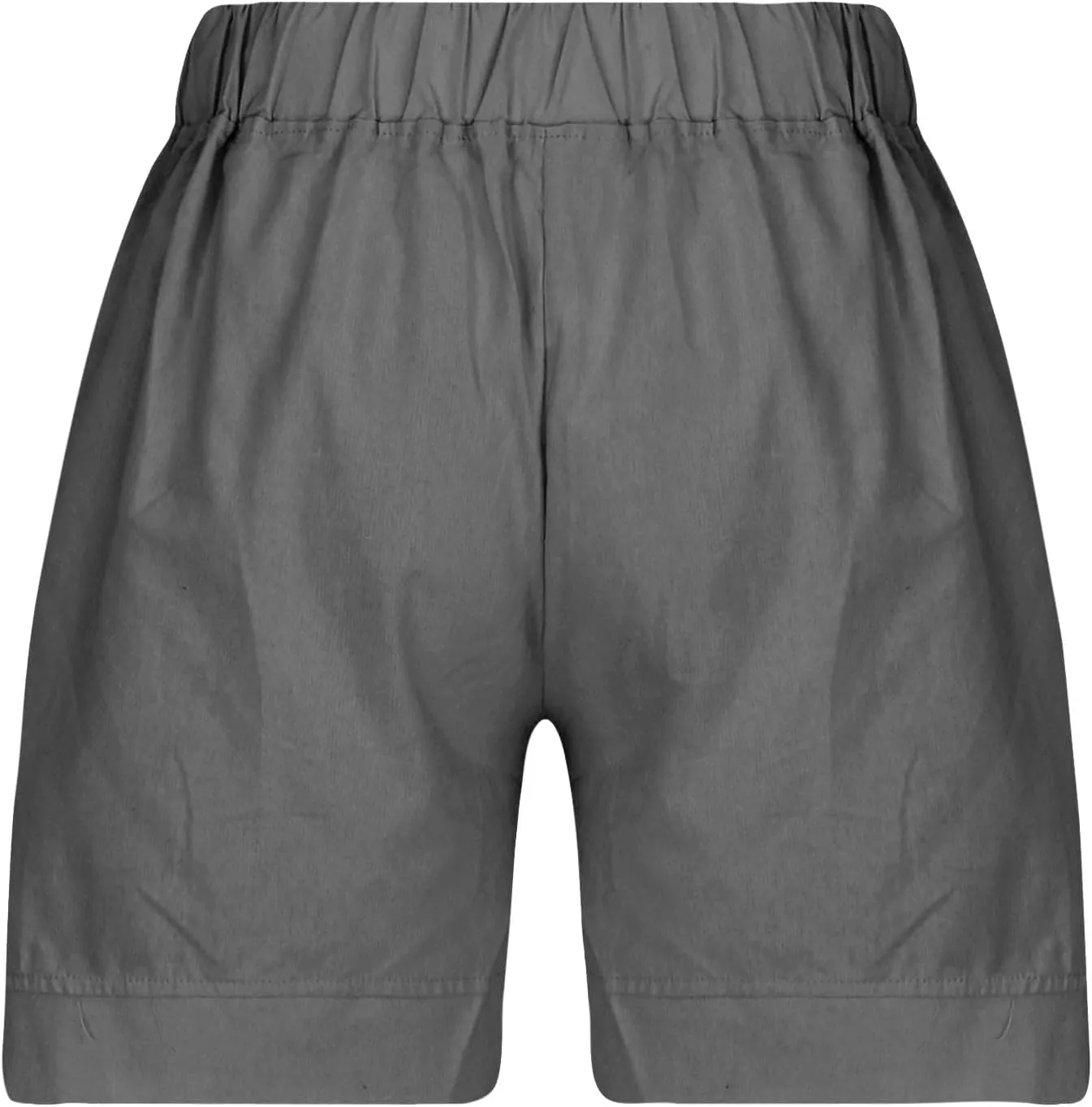 Womens Cotton Linen Shorts Drawstring Elastic Waist 2025 Casual Summer Trendy Short with Pockets (S-3Xl)