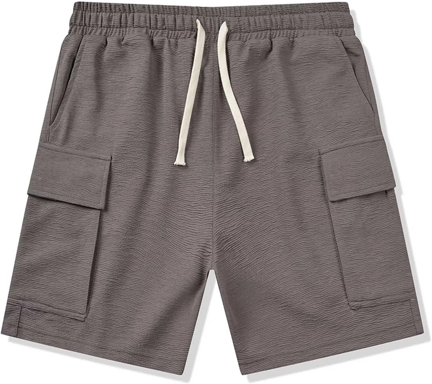 Workout Shorts for Men Casual Plain Shorts Loose Fit Athletic Shorts Stretchy Shorts Cargo Shorts with 4 Pockets